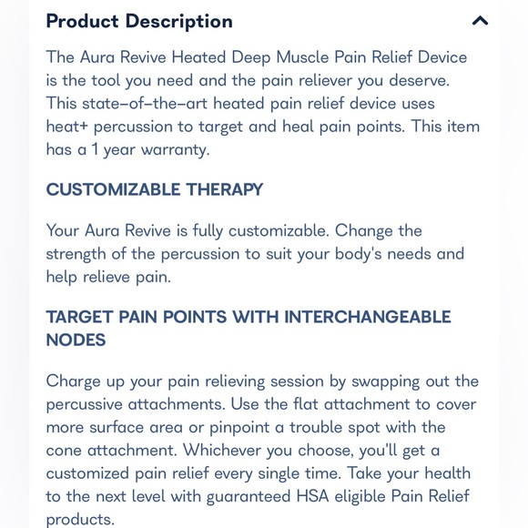 Aura Revive Heated Deep Muscle Pain Relief Device - Picture 10 of 10